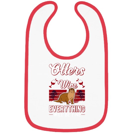 Wines Fun Otters And Wines Sea Otter Bibs