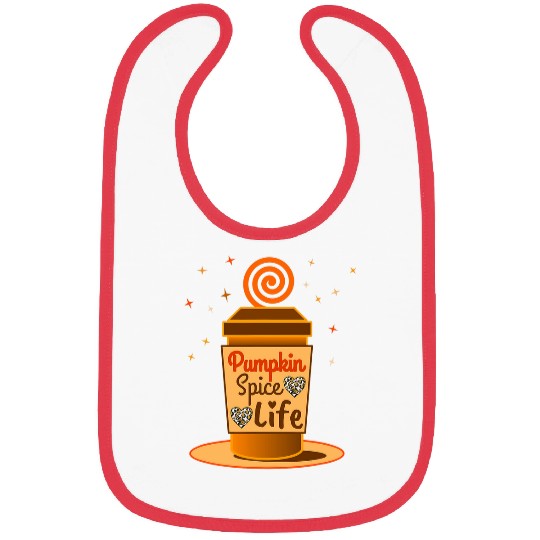 Coffee Fun Pumpkin Spice Fall Harvest Coffee Lover Gift Halloween Bibs