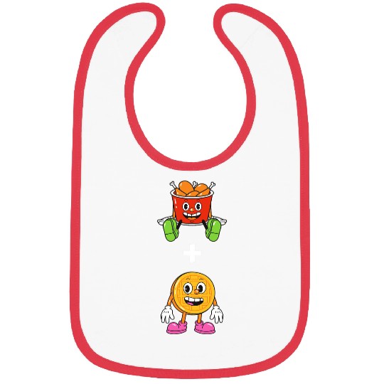 Chicken Lover and Waffle Lovers Funny and Cute Bibs