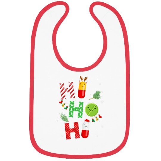 Pharmacist Job Christmas Ho Ho Ho Pharmacy Technician Tech Bibs