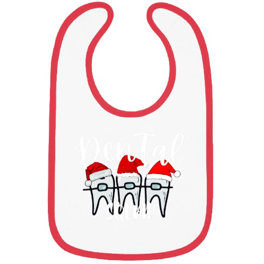 Christmas Dental Squad dentists Orthodontics Party Bibs