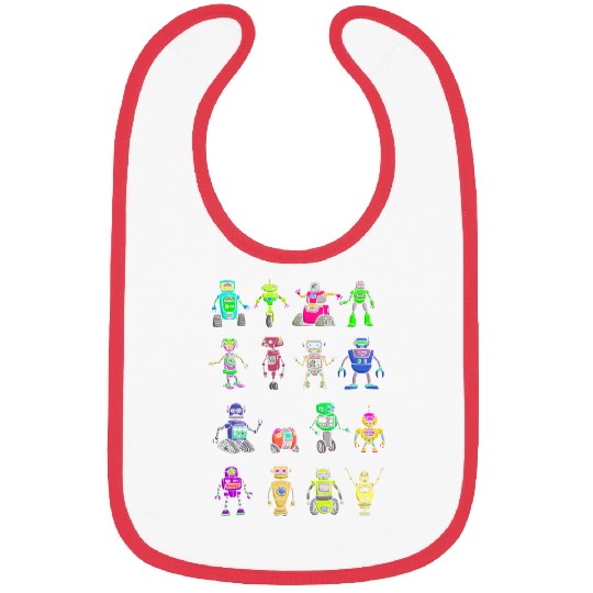 Futuristic Robotics AI Artificial Intelligence Robot Bibs