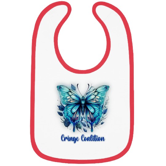 Cringe Coalition Cosplay blue boho electric butterfly LGBTQ Bibs