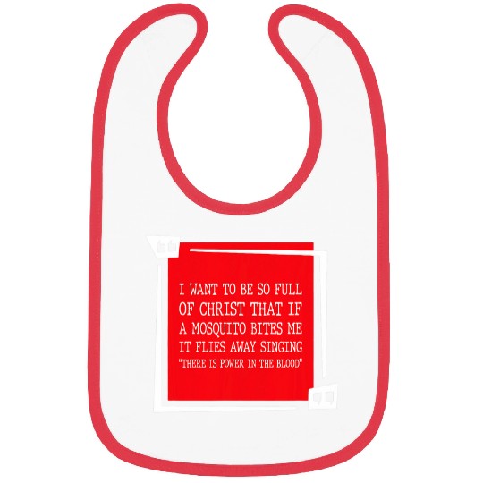 Christian Mosquito Joke Funny Deluxe Religious Jesus Bibs