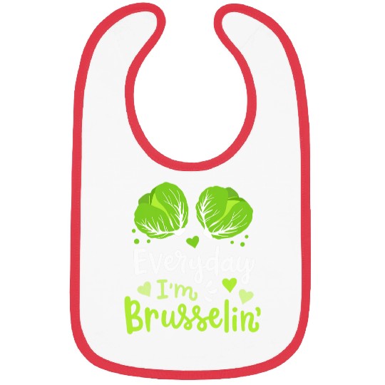 Lacrosse Gift Brussel Sprouts Vegetable Vegan Vegetarian Bibs
