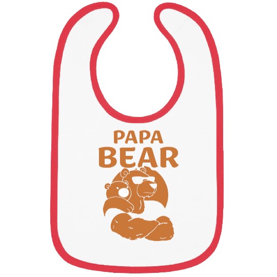 Alaska Native American Indian Brown silvertip Bear Bibs