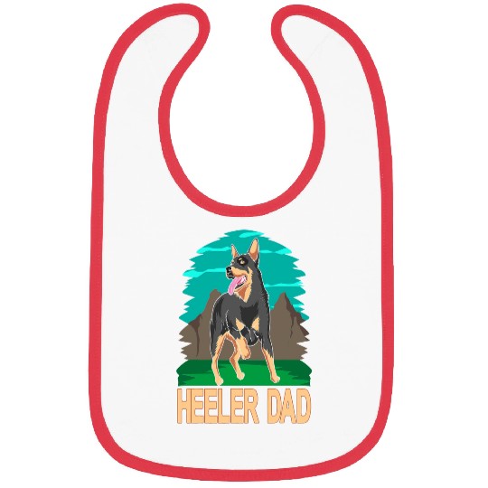 Australian Cattle Dog Lover Blue Heeler Dad Bibs