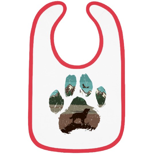 Boykin Spaniel Paw Mom Dad Dog Lover Women Bibs