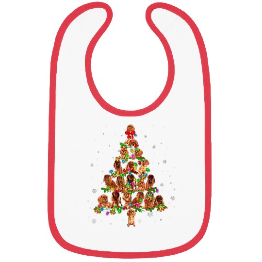 Christmas Tree Cavalier King Charles Spaniel dog xmass Tree Bibs