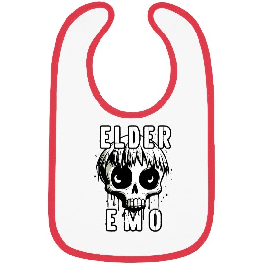 Elder Emo Older Punk Goth Emo Music Lovers Funny Saying 5 Bibs