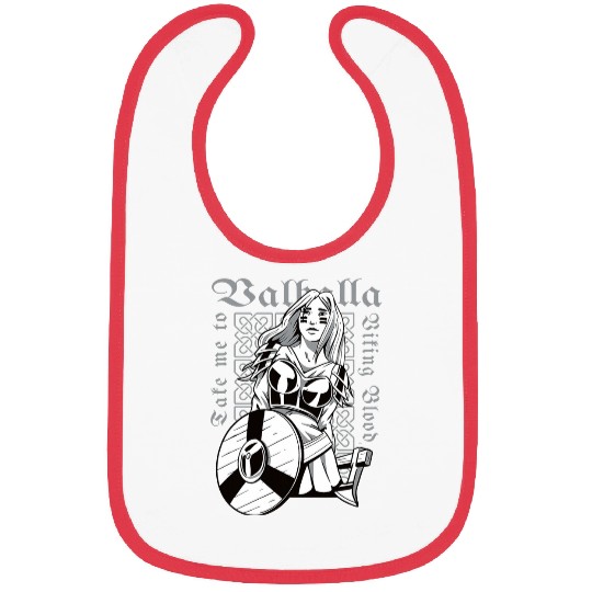 Viking Wotin Warrior Lady Bring me to Valhalla Design Bibs