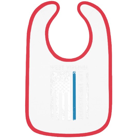 West Virginia Law Enforcement Blue Line Flag State Police Bibs