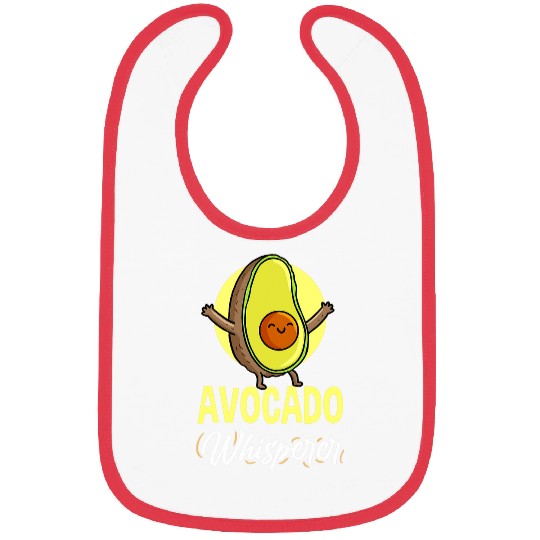 Lacrosse Gift Avocado Whisperer Vegetable Lover Bibs
