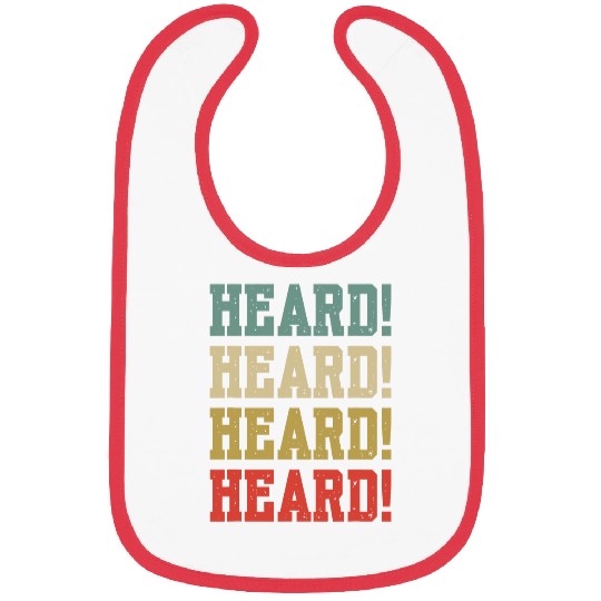 Heard 2Funny Saying Slang Restaurant Chef Cook Cooking Bibs