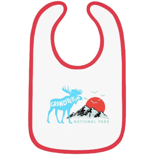 Lacrosse Gift Grand Teton National Park Moose 2Mountains Bibs