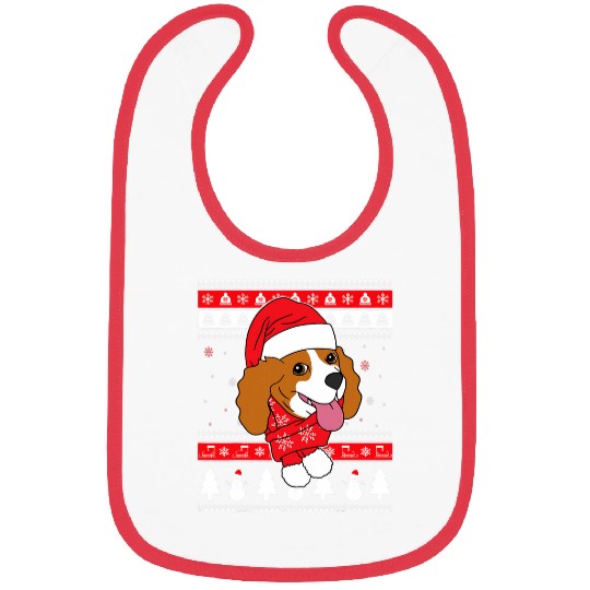 Christmas Cavalier King Charles Spaniel Dog Bibs
