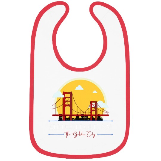 Albuquerque NM GoldenGate Bridge Bad Geography Stupid Humor Bibs