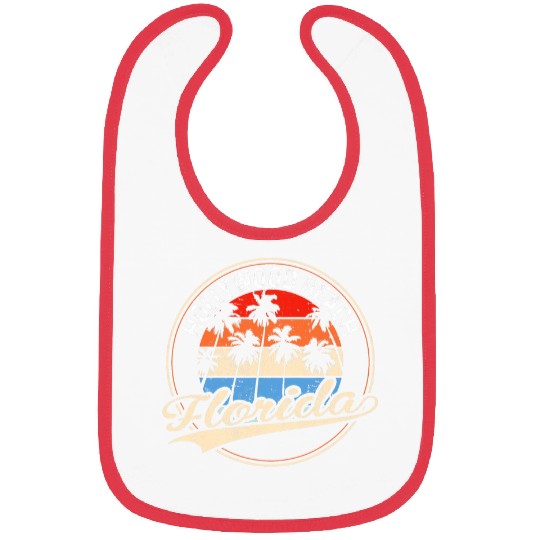 vintages Hollywood Beach Florida Palm Tree Beach Bibs