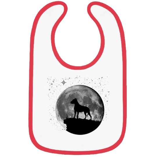 Argentine Mastiff Dog Moon Bibs