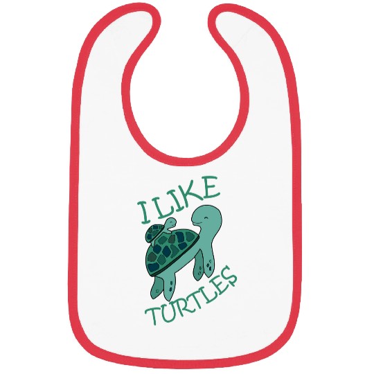 Turtle Pet I Like Turtles Tortoise Cute Baby Turtle Pet Owner Bibs