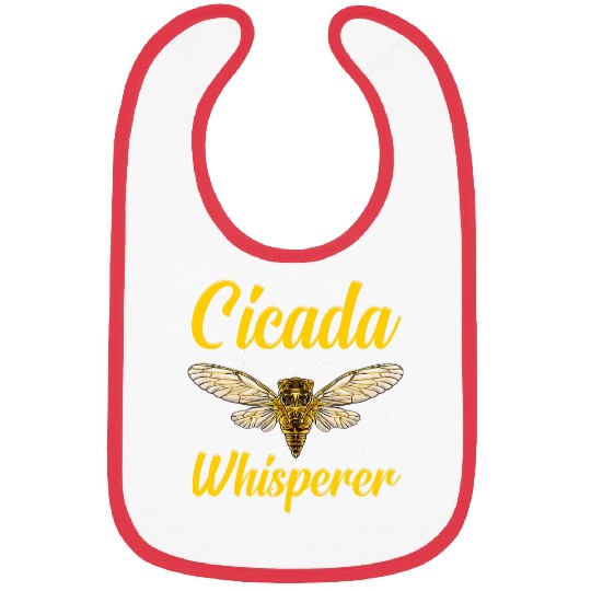 Cicada Whisperer Insect Swarm Brood X Spring Jumping Bug Fun Bibs