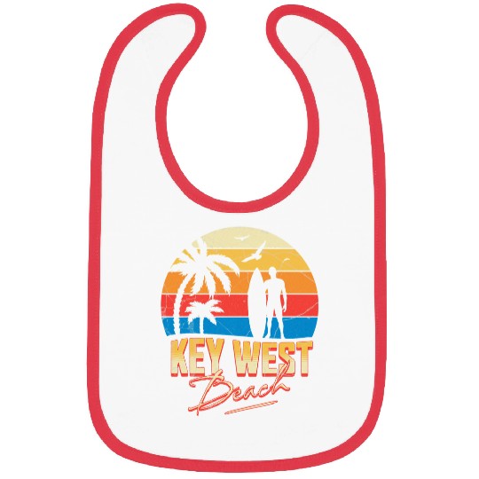 Surf Life Key West Florida Beach Surfing Surfer Ocean Summer Bibs