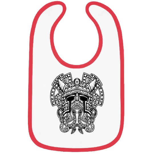 Viking Warrior Art Gift Vikings And Valhalla Bibs