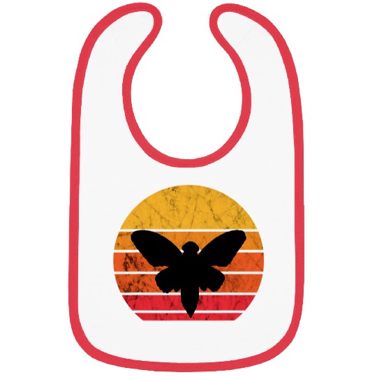 Cicada Swarm Bug Magicicada Brood Retro vintages Sunset Bibs