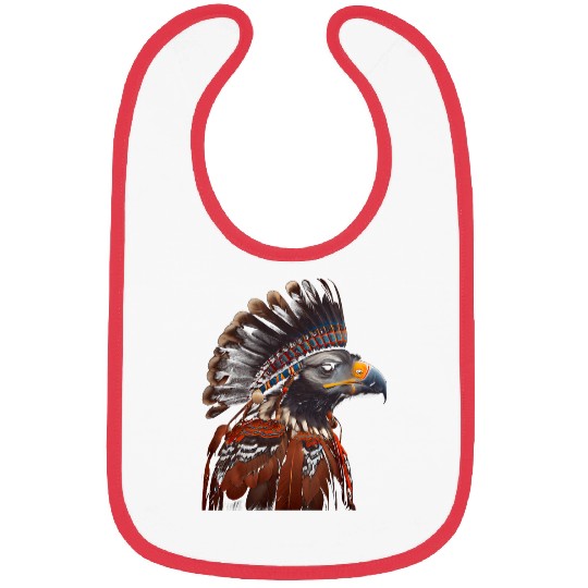 African Collared Dover Bird Native American Indian Northwest Bibs