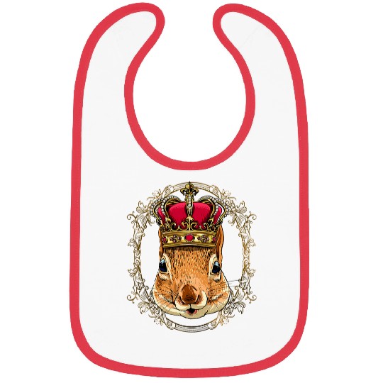 Squirrel Pet Royal Squirrel King Queen Princess Animal Squirrel Hunter Bibs