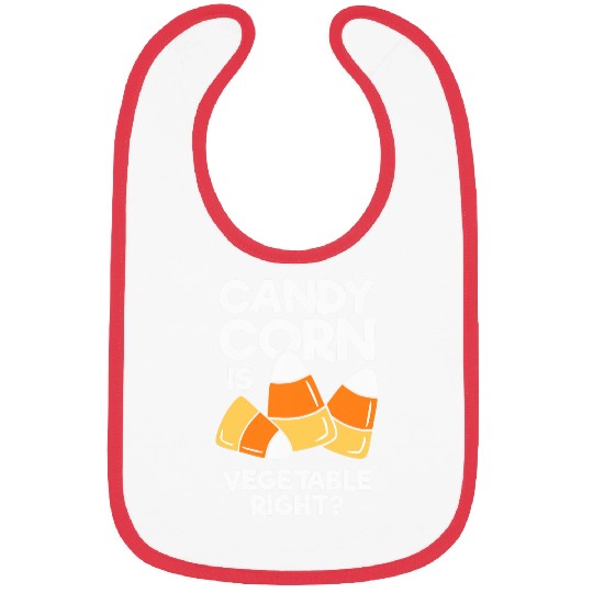 Lacrosse Gift Candy Corn Is Vegetable Right Funny Halloween Bibs