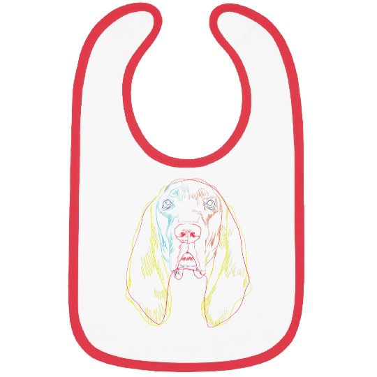 Colourful Dog Black and Tan Coonhound Bibs