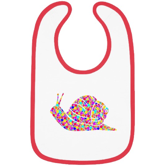 International Dot Day Colorful Dotted Snail Bibs