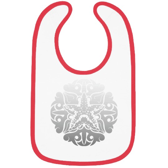 Ocean Animal Polynesian Tattoo Mandala Starfish Bibs