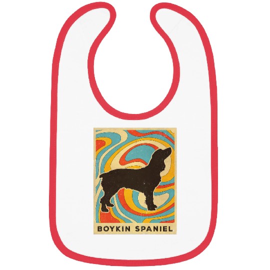 Boykin Spaniel Dog Retro vintages Gift Bibs