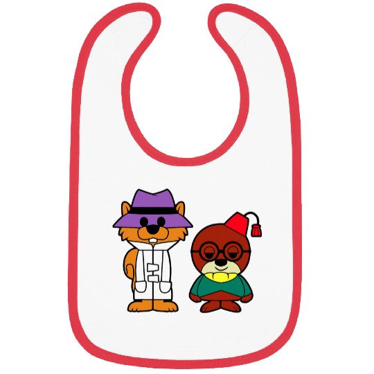 Squirrel Pet secret squirrel and morocco mole Bibs