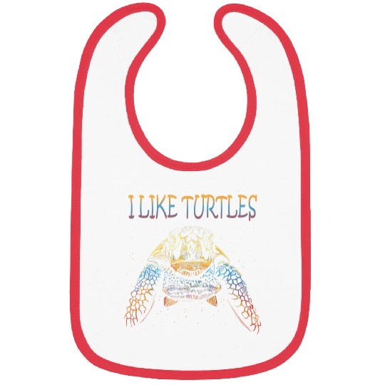 Turtle Pet I Like Turtles Tortoise Funny Turtle Pet Owner Bibs
