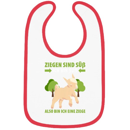 Goats Lover Are Cute I Am Cute So I Am A Goat Bibs