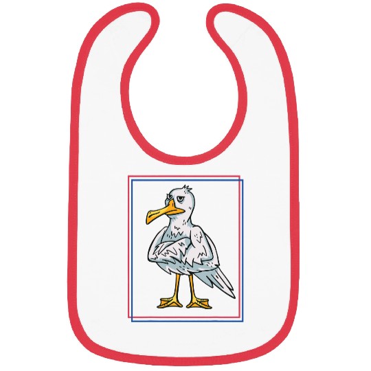 Cool Seagull Retro Bibs