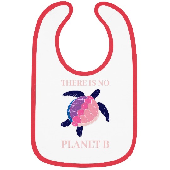 Turtle Pet no planet b turtle in sea graphic plus size vacation Bibs