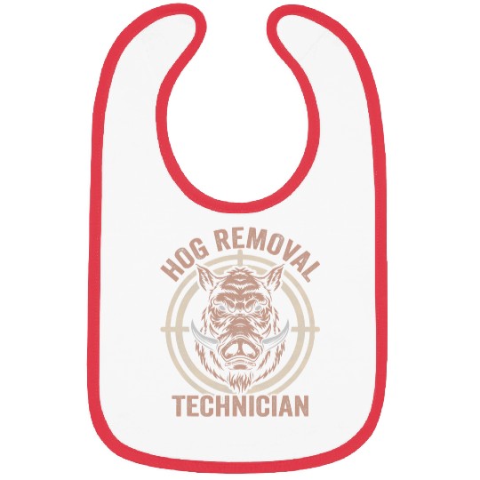 Hog Removal Technician Boar Hunting Wild Pig Bibs