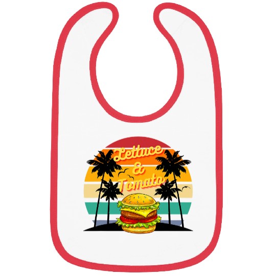 Cheeseburger with Lettuce and Tomato Bibs