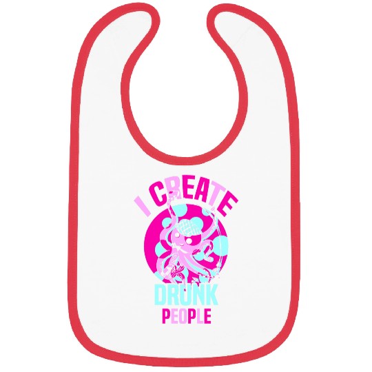 I Create Drunk People Octopuss 2Waiter Bartender Bartending Bibs