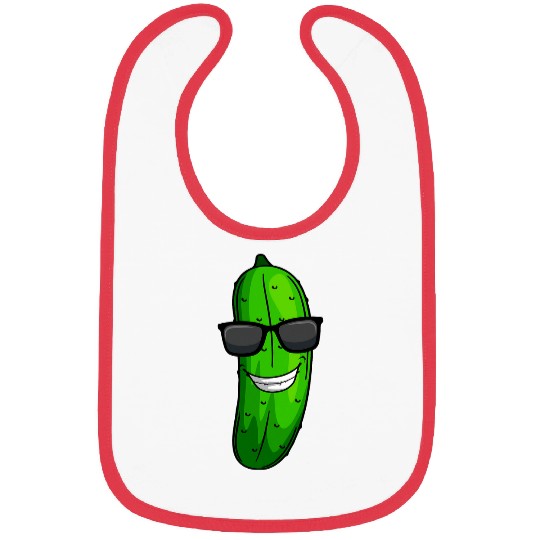 Lacrosse Gift Funny Cucumber Sunglass Vegetable Lover Bibs