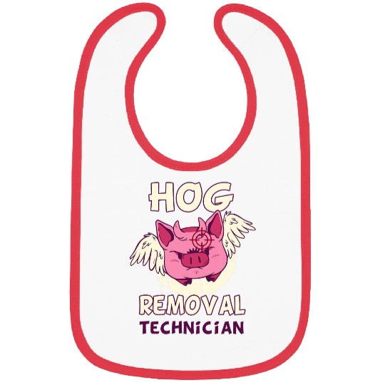 Boar Hunting Cute Pig Hog Removal Technician Hunter Bibs