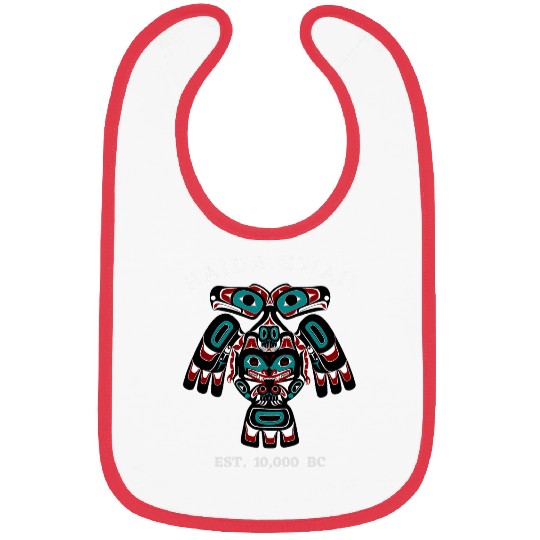 Alaska Native American Indian Tlingit Haida Gwaii Eagle Bear Bibs