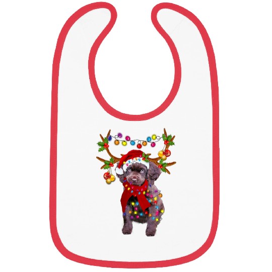 Boykin Spaniel Gorgeous Reindeer Christmas Tree Light Xmas Bibs