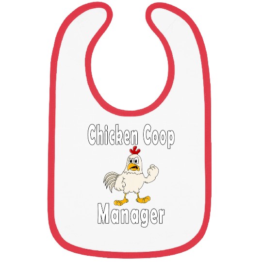 Chicken Lover Coop Manager Funny Angry Chicken Keeper Bibs