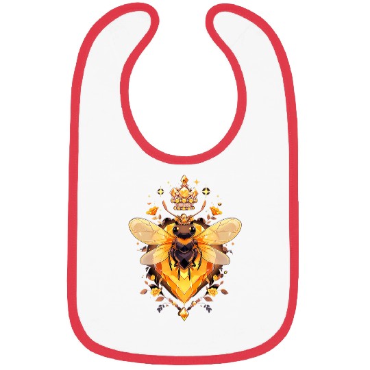 Queen bee and Honey Beekeeper Beekeeping 3 Bibs