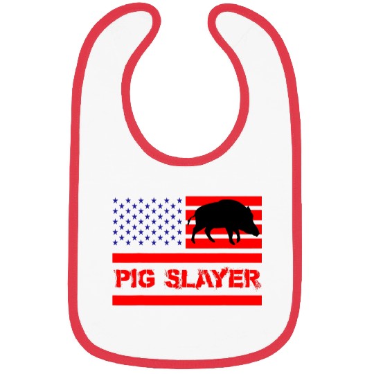 Hog Removal Technician Boar Hunting Wild vintages Pig US Flag 9 Bibs